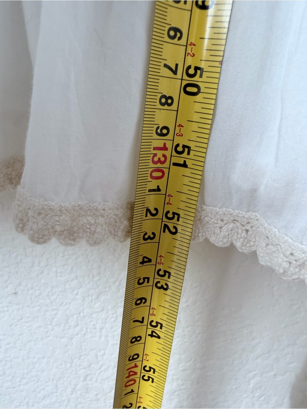 Coldwater Creek White Cotton Linen Lace Tiered Maxi Dress Petite Medium PM - Picture 6 of 16